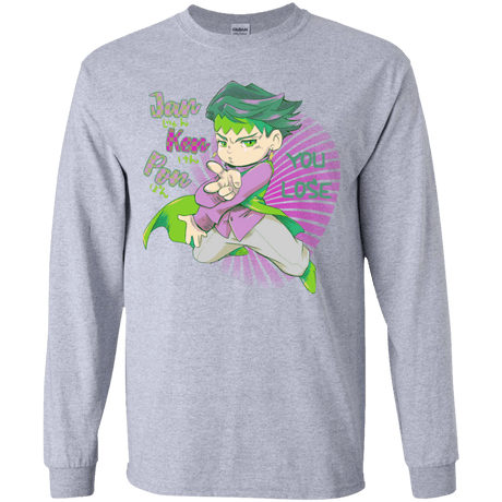 T-Shirts Sport Grey / YS Rohan Kishibe Youth Long Sleeve T-Shirt