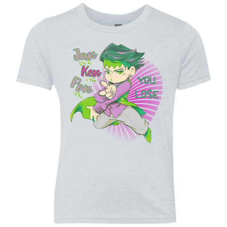 T-Shirts Heather White / YXS Rohan Kishibe Youth Triblend T-Shirt