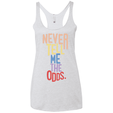T-Shirts Heather White / X-Small Roll the Dice Women's Triblend Racerback Tank