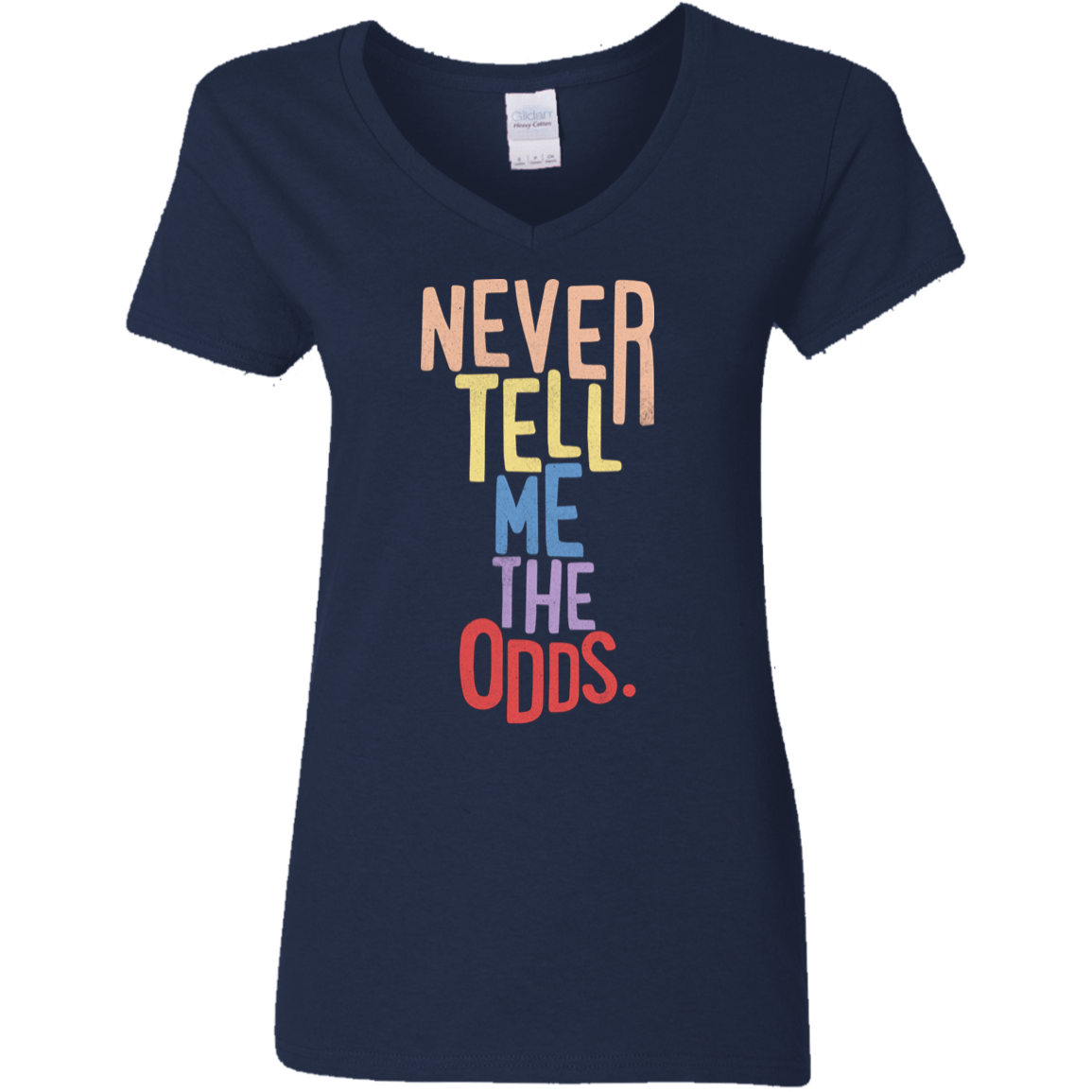 T-Shirts Navy / S Roll the Dice Women's V-Neck T-Shirt