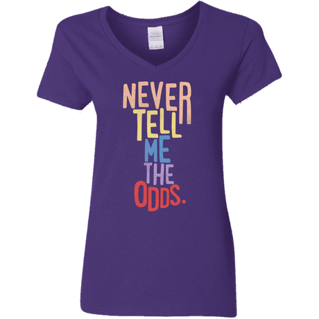 T-Shirts Purple / S Roll the Dice Women's V-Neck T-Shirt