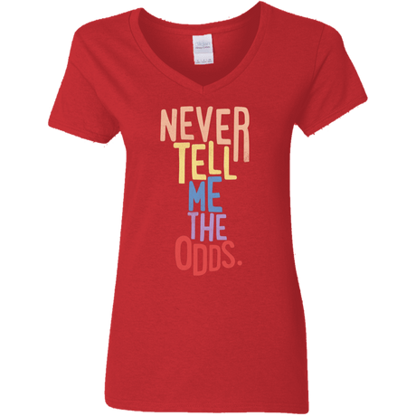 T-Shirts Red / S Roll the Dice Women's V-Neck T-Shirt