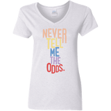 T-Shirts White / S Roll the Dice Women's V-Neck T-Shirt