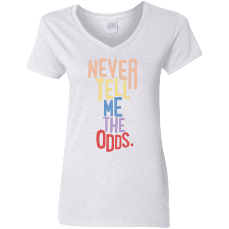 T-Shirts White / S Roll the Dice Women's V-Neck T-Shirt