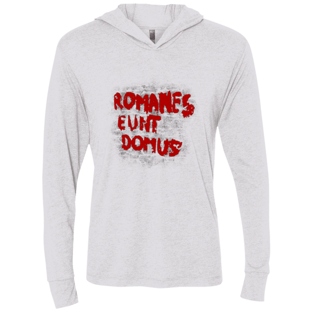 T-Shirts Heather White / X-Small Romanes eunt Triblend Long Sleeve Hoodie Tee