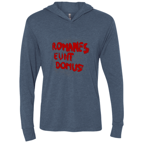 T-Shirts Indigo / X-Small Romanes eunt Triblend Long Sleeve Hoodie Tee