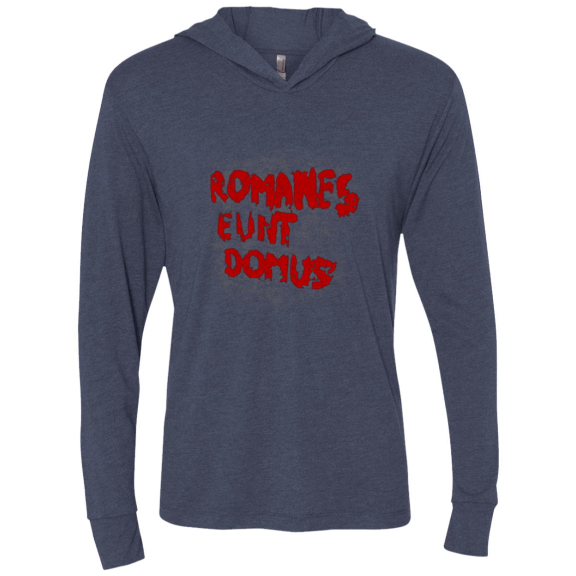 T-Shirts Vintage Navy / X-Small Romanes eunt Triblend Long Sleeve Hoodie Tee