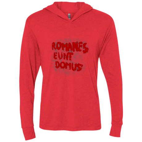 T-Shirts Vintage Red / X-Small Romanes eunt Triblend Long Sleeve Hoodie Tee
