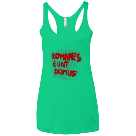 T-Shirts Envy / X-Small Romanes eunt Women's Triblend Racerback Tank