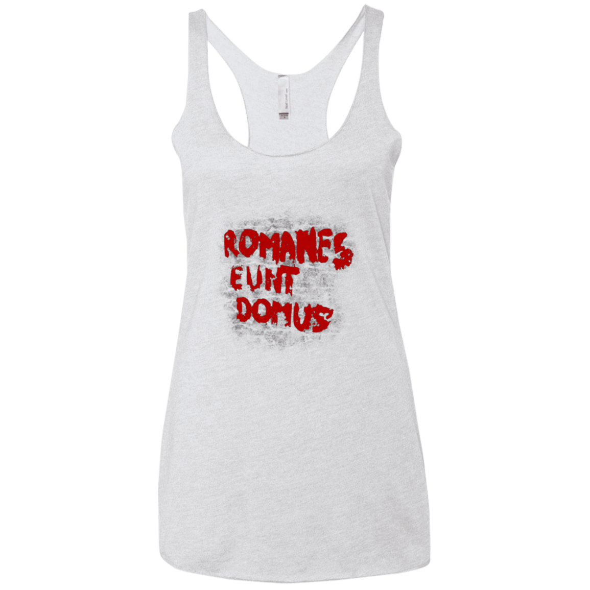 T-Shirts Heather White / X-Small Romanes eunt Women's Triblend Racerback Tank