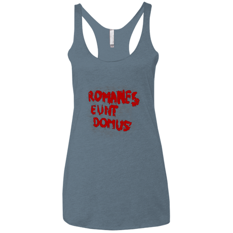 T-Shirts Indigo / X-Small Romanes eunt Women's Triblend Racerback Tank