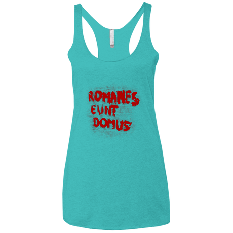 T-Shirts Tahiti Blue / X-Small Romanes eunt Women's Triblend Racerback Tank
