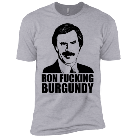 T-Shirts Heather Grey / X-Small Ron Fucking Burgundy Men's Premium T-Shirt