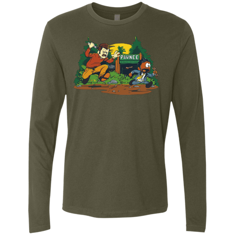 T-Shirts Military Green / Small Ron & Tom Men's Premium Long Sleeve