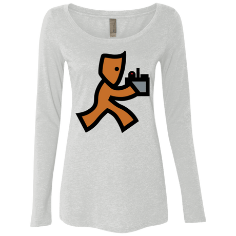 T-Shirts Heather White / Small RUN Women's Triblend Long Sleeve Shirt