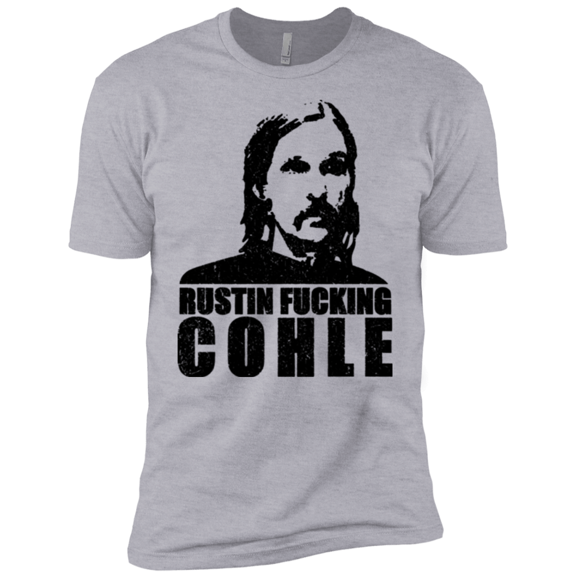 T-Shirts Heather Grey / YXS Rustin Fucking Cohle Boys Premium T-Shirt