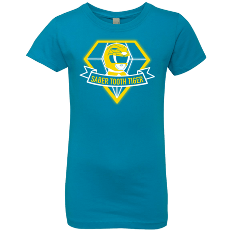 T-Shirts Turquoise / YXS Saber Tooth Tiger Girls Premium T-Shirt