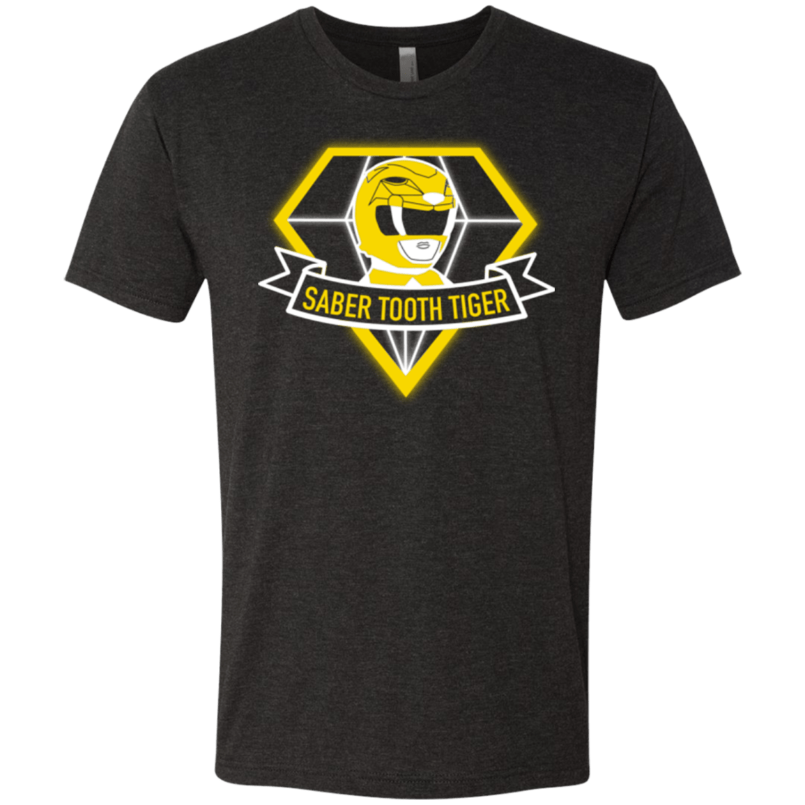 T-Shirts Vintage Black / Small Saber Tooth Tiger Men's Triblend T-Shirt