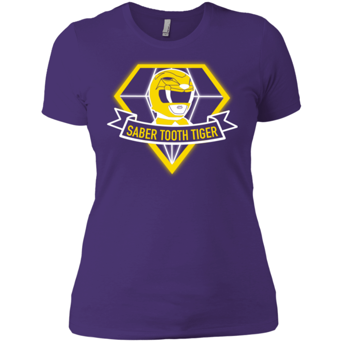 T-Shirts Purple / X-Small Saber Tooth Tiger Women's Premium T-Shirt