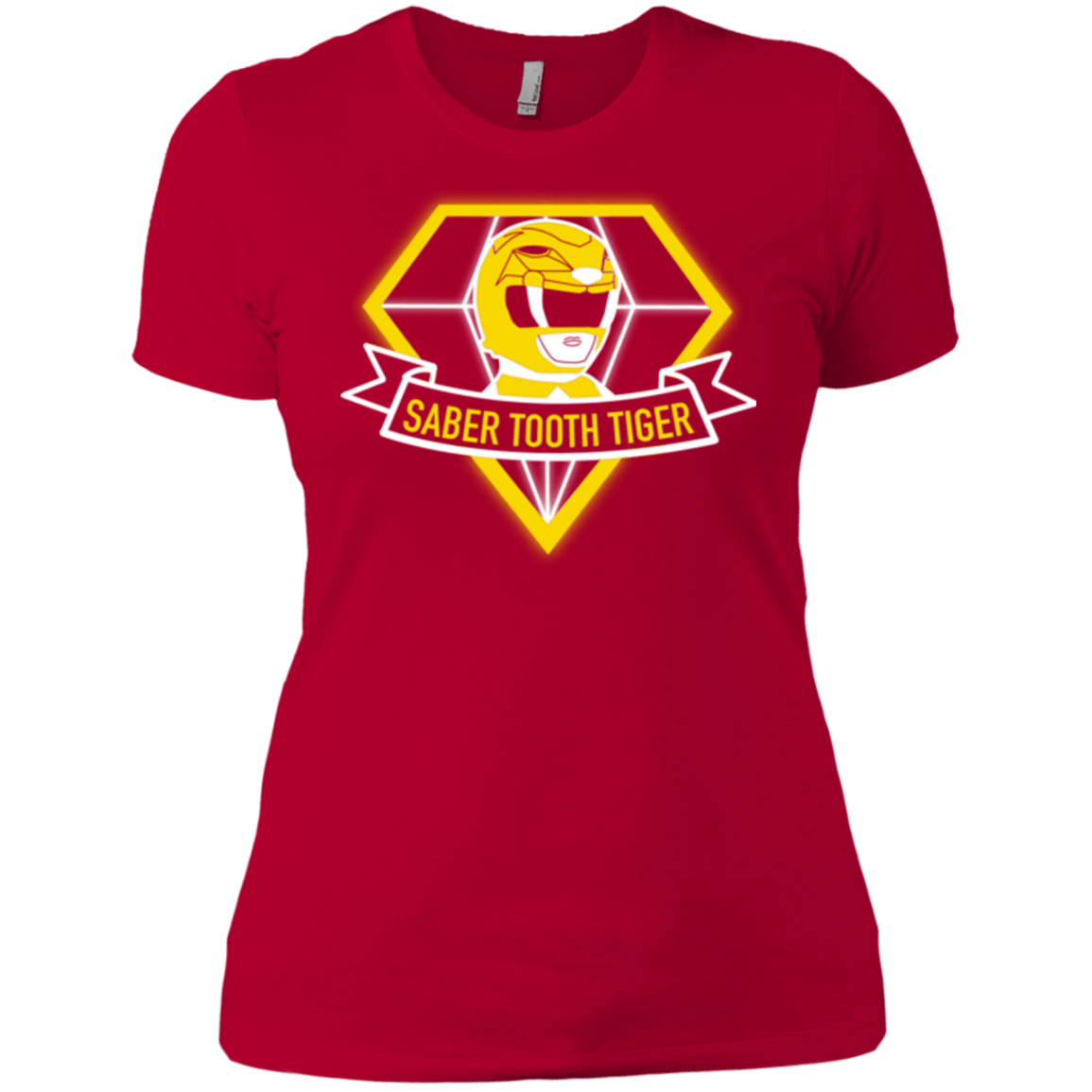 T-Shirts Red / X-Small Saber Tooth Tiger Women's Premium T-Shirt