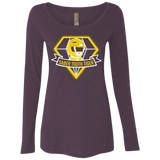 T-Shirts Vintage Purple / Small Saber Tooth Tiger Women's Triblend Long Sleeve Shirt