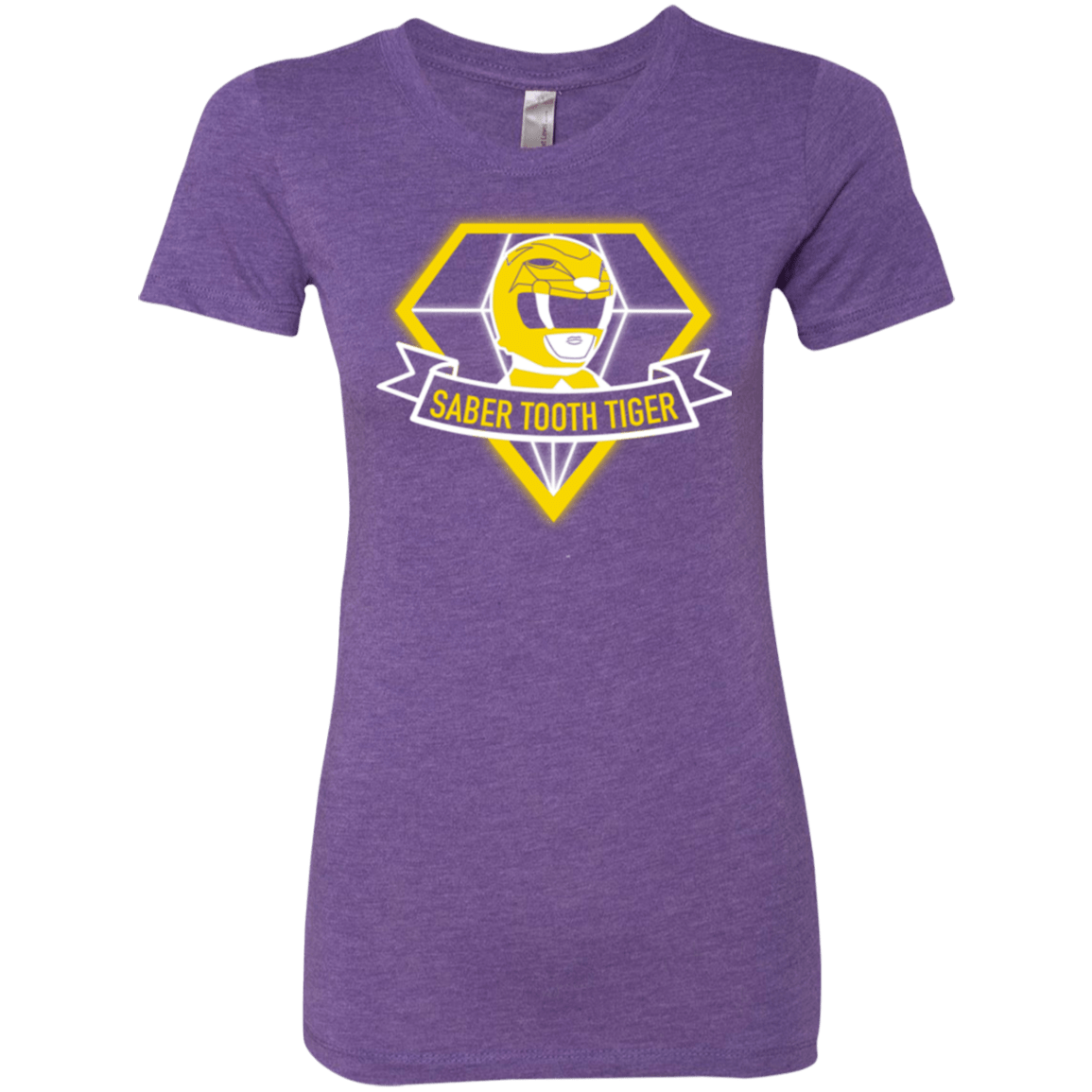 T-Shirts Purple Rush / Small Saber Tooth Tiger Women's Triblend T-Shirt