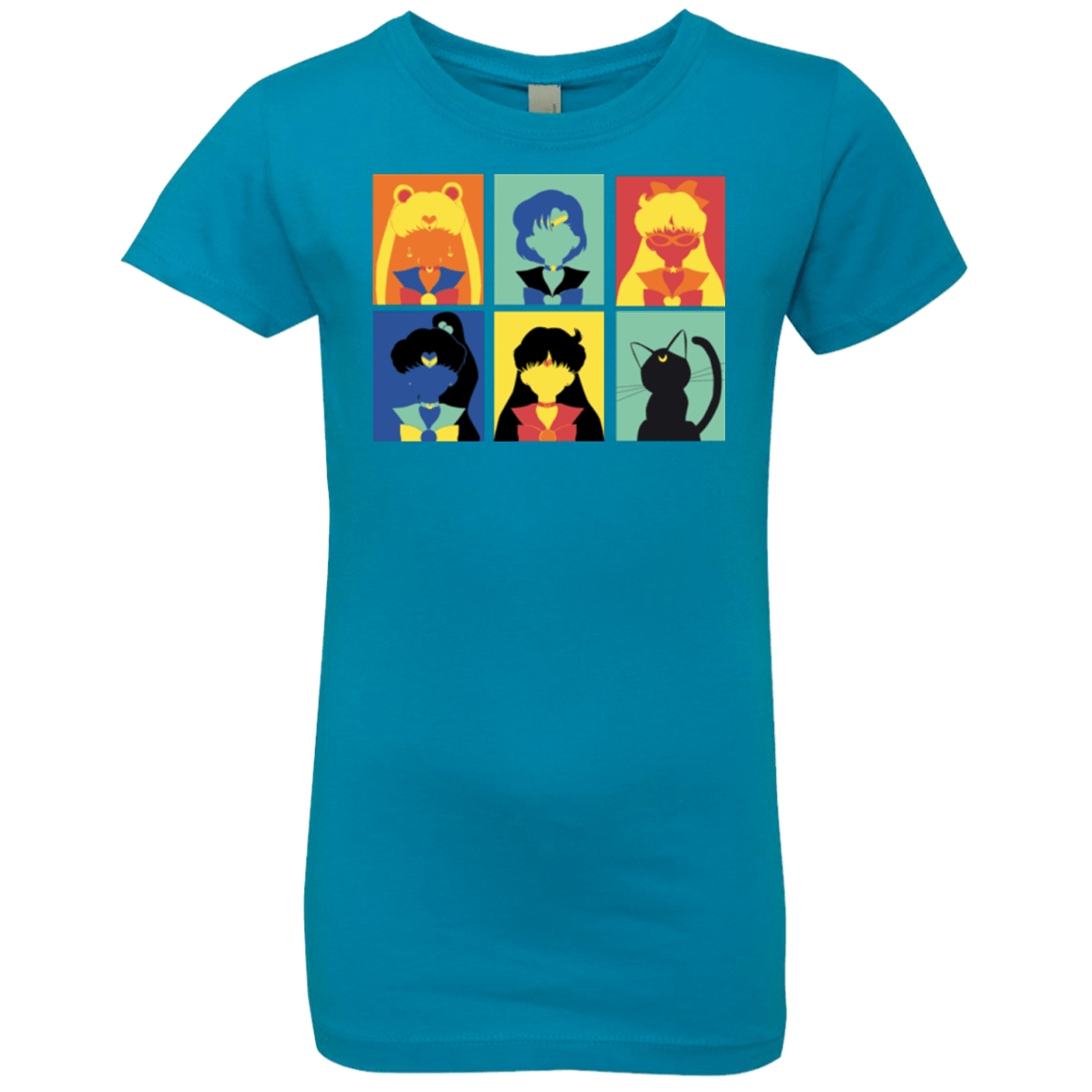 T-Shirts Turquoise / YXS Sailor pop Girls Premium T-Shirt