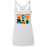 T-Shirts Heather White / X-Small Sailor pop Women's Triblend Racerback Tank