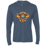 T-Shirts Indigo / X-Small Samus crest Triblend Long Sleeve Hoodie Tee