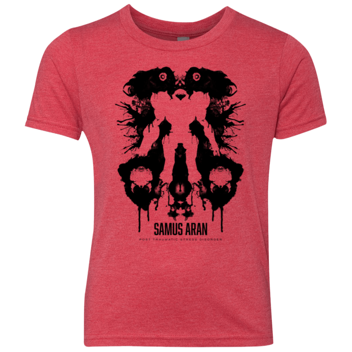 T-Shirts Vintage Red / YXS Samus Ink Blot Youth Triblend T-Shirt