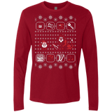 T-Shirts Cardinal / Small Santa Of The Yolkfolk Men's Premium Long Sleeve