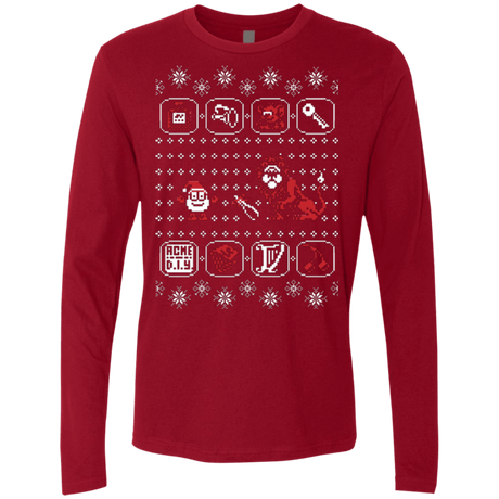 T-Shirts Cardinal / Small Santa Of The Yolkfolk Men's Premium Long Sleeve