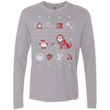 T-Shirts Heather Grey / Small Santa Of The Yolkfolk Men's Premium Long Sleeve
