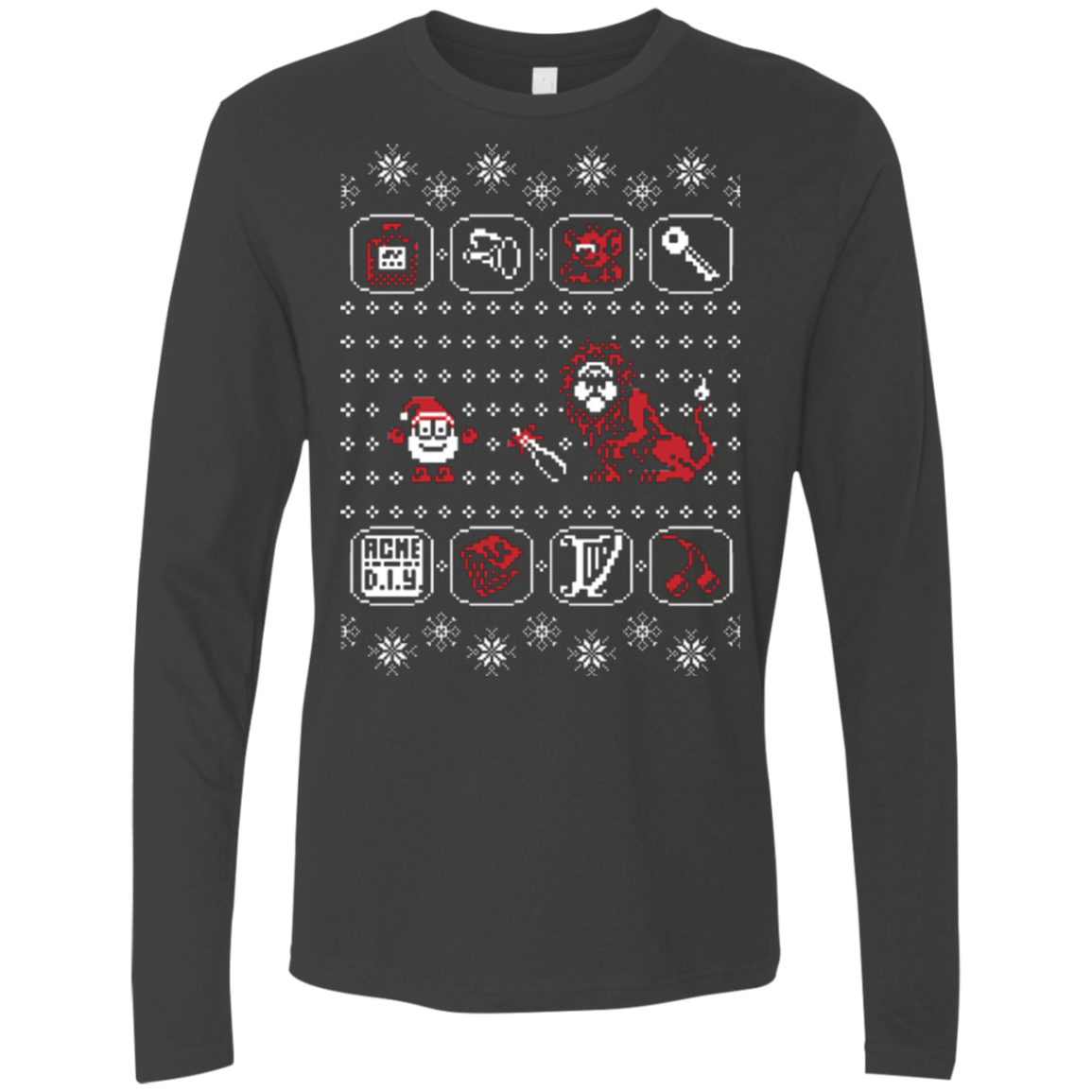 T-Shirts Heavy Metal / Small Santa Of The Yolkfolk Men's Premium Long Sleeve
