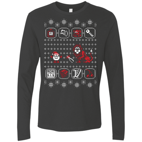 T-Shirts Heavy Metal / Small Santa Of The Yolkfolk Men's Premium Long Sleeve