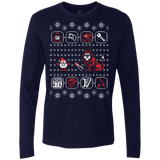T-Shirts Midnight Navy / Small Santa Of The Yolkfolk Men's Premium Long Sleeve