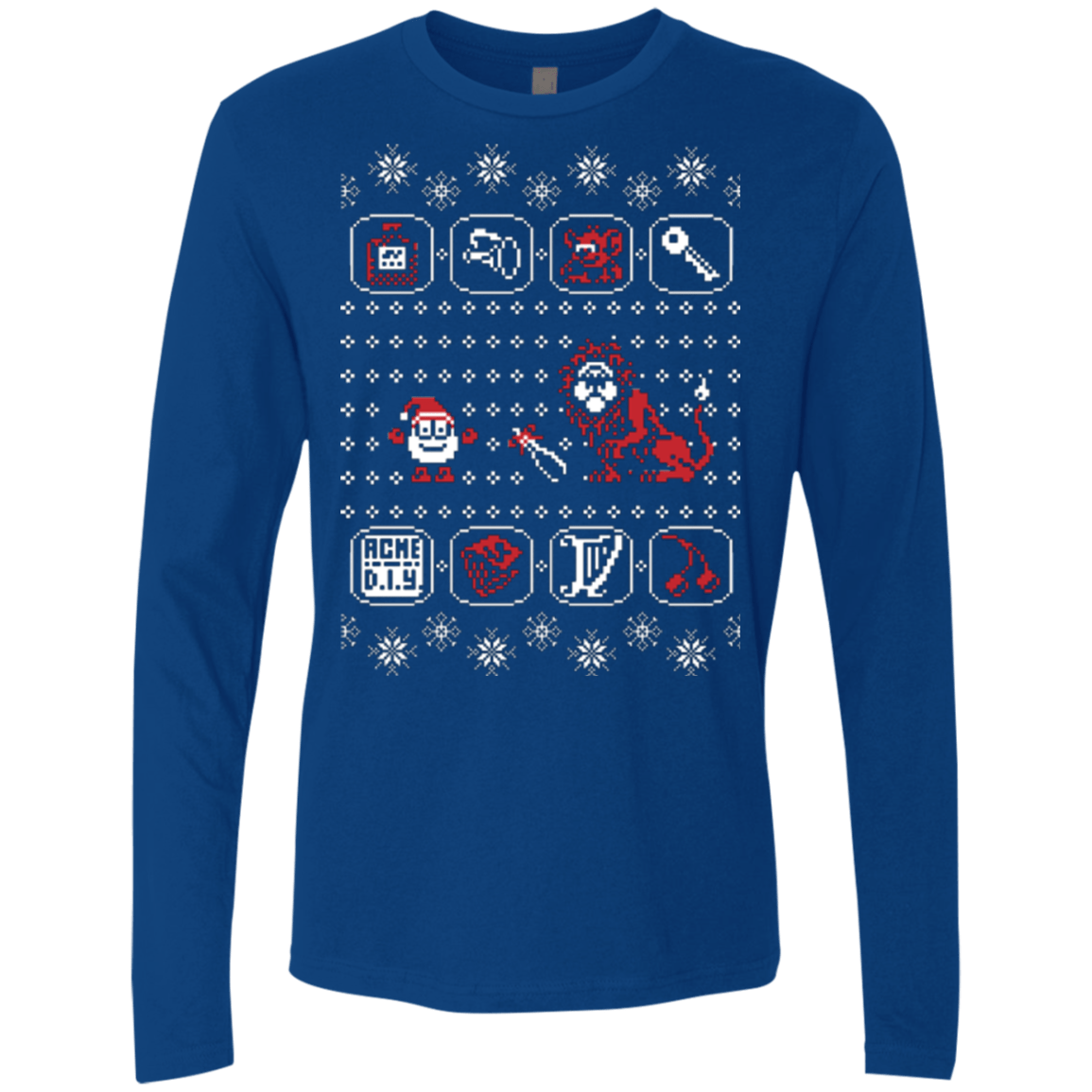 T-Shirts Royal / Small Santa Of The Yolkfolk Men's Premium Long Sleeve