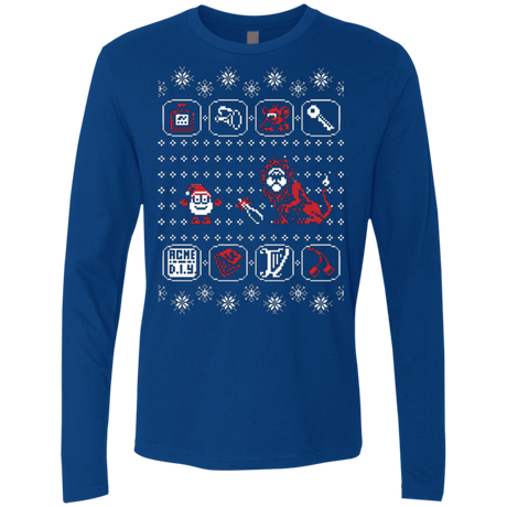 T-Shirts Royal / Small Santa Of The Yolkfolk Men's Premium Long Sleeve