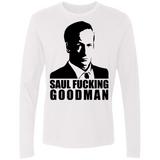 T-Shirts White / Small Saul fucking Goodman Men's Premium Long Sleeve