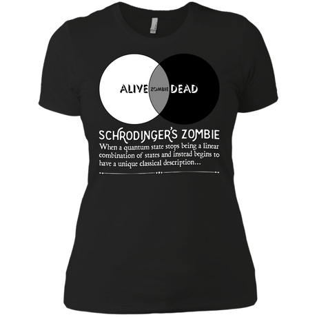 T-Shirts Black / X-Small Schrödinger's Zombie Women's Premium T-Shirt