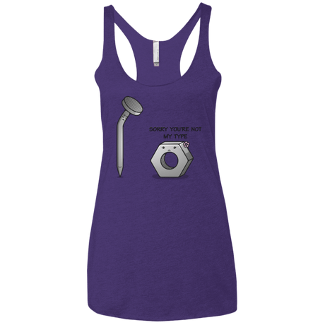 T-Shirts Purple / X-Small Screw this Women's Triblend Racerback Tank
