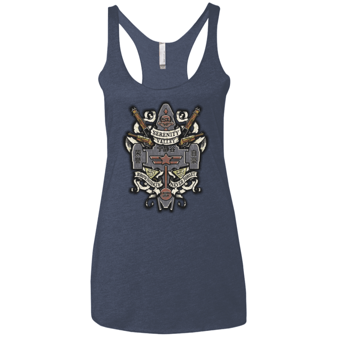 T-Shirts Vintage Navy / X-Small Serenity Valley Memorial Women's Triblend Racerback Tank
