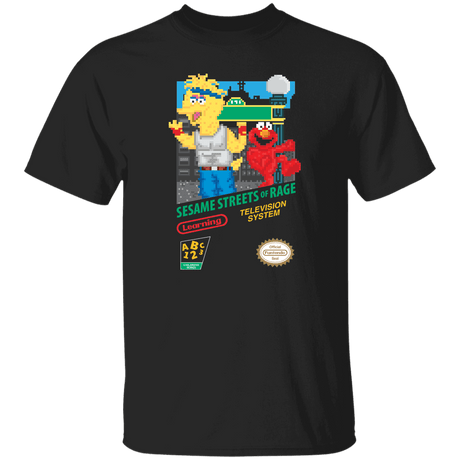 T-Shirts Black / S Sesame Streets of Rage T-Shirt