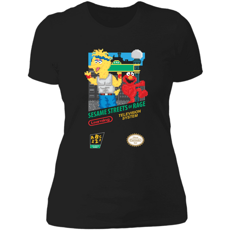 T-Shirts Black / X-Small Sesame Streets of Rage Women's Premium T-Shirt