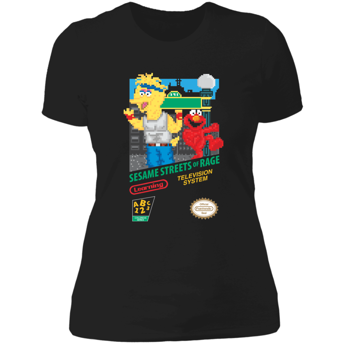 T-Shirts Black / X-Small Sesame Streets of Rage Women's Premium T-Shirt