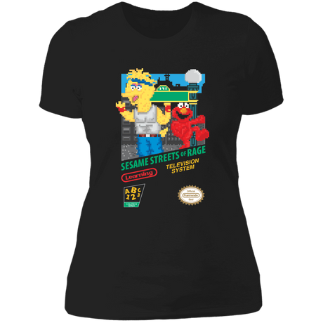 T-Shirts Black / X-Small Sesame Streets of Rage Women's Premium T-Shirt
