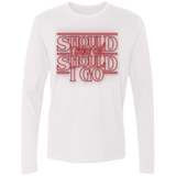 T-Shirts White / Small Should I Stay Or Should I Go Men's Premium Long Sleeve