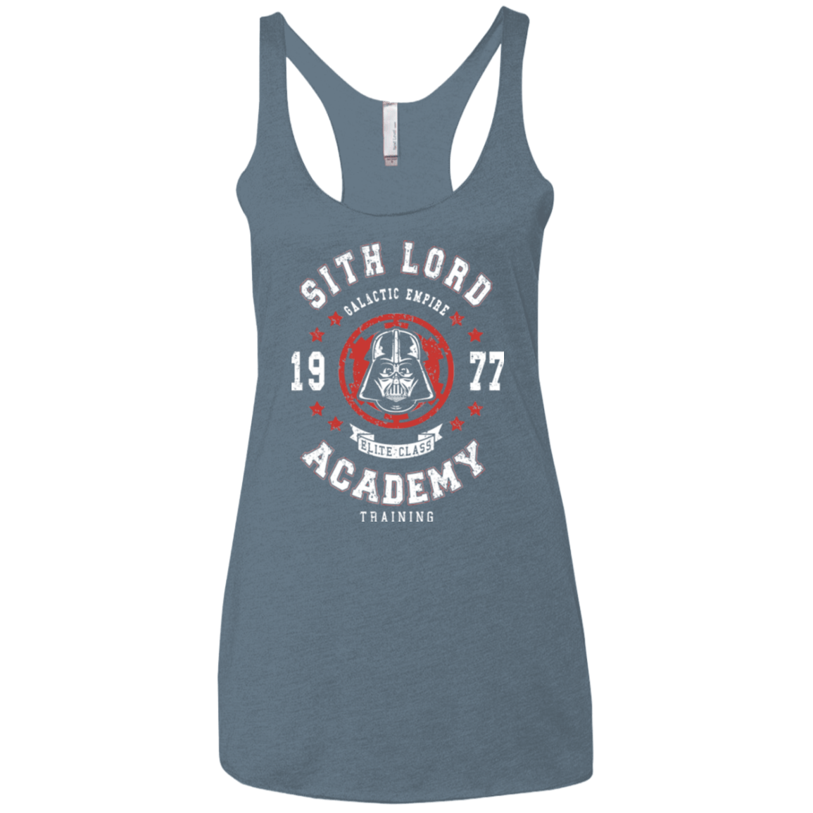 T-Shirts Indigo / X-Small Sith Lord Academy 77 Women's Triblend Racerback Tank