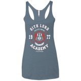 T-Shirts Indigo / X-Small Sith Lord Academy 77 Women's Triblend Racerback Tank