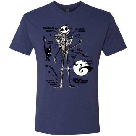 T-Shirts Vintage Navy / Small Skeleton Concept Men's Triblend T-Shirt
